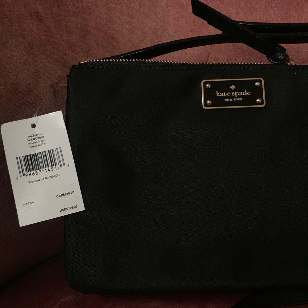 Madelyne Black Nylon Crossbody purse - Picture 5 of 7